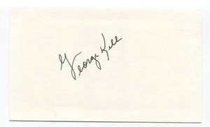George Kell signed 3x5 Karteikarte handsigniert MLB Baseball Hall Of Fame HOF - Bild 1 von 1