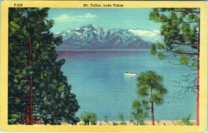 Mt. Tallac Lake Tahoe T-226 Nevada Postcard Unposted - Picture 1 of 2
