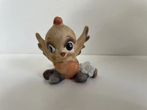 Josef Original Figur 2,5" groß Vintage Rotkehlchen Vogel singt TMR 8/O - Bild 1 von 7