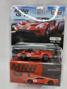Mini GT 1:64 Ford GT Alan Mann Heritage Edition Diecast Modell MGT00476-1I - Bild 1 von 2