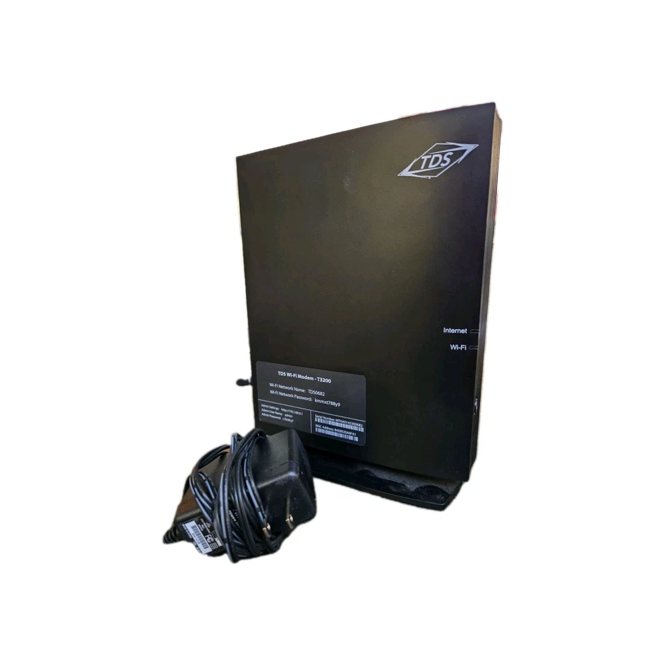 TDS Wi-Fi Modem T3200 Bonded VDSL2 Wireless AC Gateway Router Actiontec W/cord - Image 1 of 4