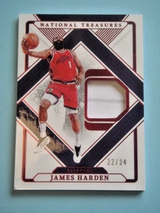 2024/25 Panini National Treasures International James Harden GU Jersey #22/24 - Picture 1 of 1