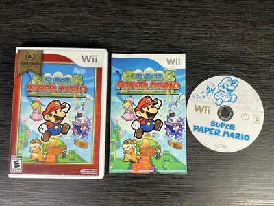 Super Paper Mario - Nintendo Selects / Wii Game, Case & Manual / Tested - Image 1 of 4