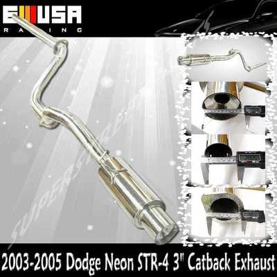 Escape SS Catback para Dodge Neon STR-4 2003 2004 2005 3" Senden 4 puertas  Foto 1 de 4