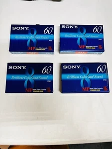 4 Pack SONY MP Standard Grade Camcorder Video 8 8mm Cassette Tape 60 P6-60MPC - Picture 1 of 7