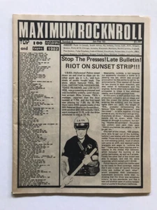Maximum Rock & Roll #4 1983 Crucifix Toxic Reasons Reagan Youth DOA etc - Imagen 1 de 1