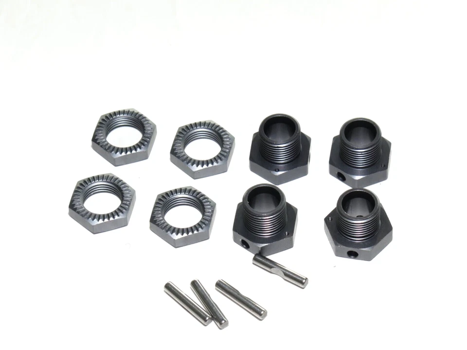 TKR9005 TEKNO EB48 2.2 BUGGY 17MM WHEEL HEXES WITH LOCKING NUTS PINS - Image 1 of 1