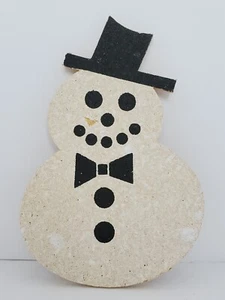 Schneemann Untersetzer Recycling Gummi Spaß + Funktional Leichter Makel Made in USA - Bild 1 von 4
