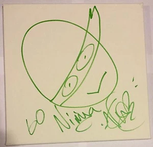 VANILLA ICE SIGNED 12x12 CANVAS TEENAGE MUTANT NINJA TURTLES SKETCH TMNT W PROOF - Picture 1 of 2