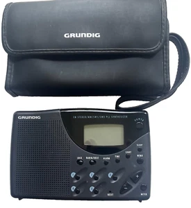 GRUNDIG TR II DIGITAL FM /AM/SW1/SW2 MULTI BAND PORTABLE RADIO IN LEATHER CASE - Zdjęcie 1 z 12
