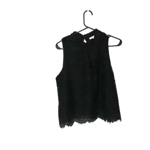 Haute Monde Size Large (L) NWT Black Lace Mock Turtle Neck Blouse - Picture 1 of 5
