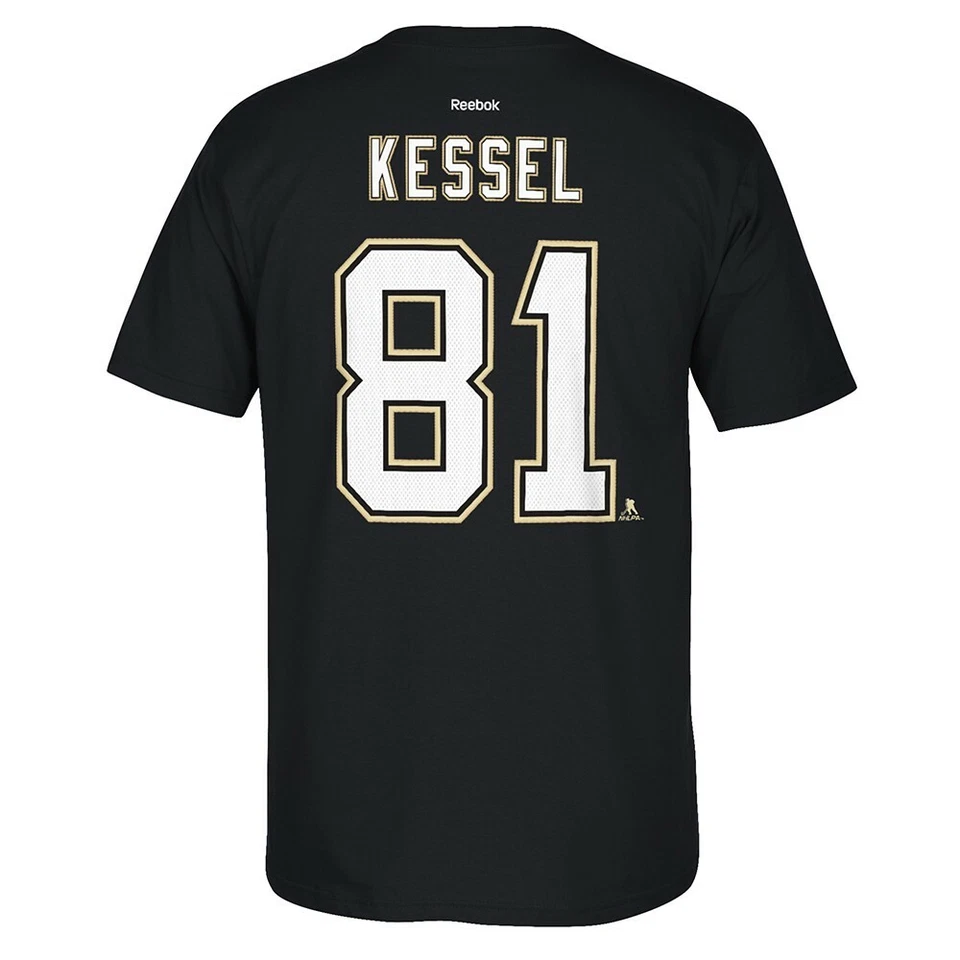 Camiseta deportiva para hombre Pittsburgh Penguins NHL Reebok nombre y número de jugador Premier Foto 1 de 1