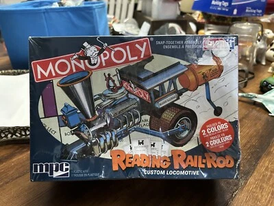 MPC Monopoly reading rail-rod custum locomotive snap together model kit plastic - Image 1 of 4