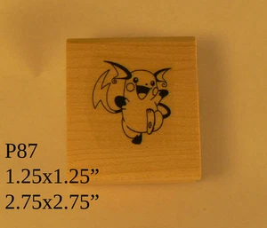 P87 Pokemon Figur Rubber Stamp WM - Raichu - Bild 1 von 1