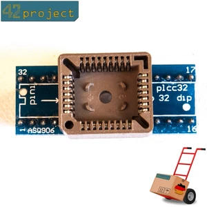 QFJ32 PLCC32 zu DIL DIP 32 1:1 Programmier-Adapter 32 Pin SMD Breadboard komp. - Bild 1 von 4