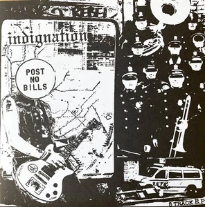 INDIGNATION - 5 TRACK EP 7” D-BEAT HARDCORE PUNK TOTALITAR DISCHARGE INFERNOH - Imagen 1 de 7