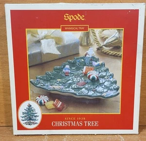 Spode CHRISTMAS TREE 7" Tree Shaped Whimsical Tray, S3324-A8, NIB, New in box - Picture 1 of 10