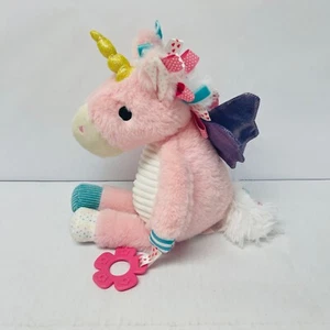 Peluche Make Believe Ideas unicorno rosa peluche giocattolo sonaglio dentiera BIN 39 - Foto 1 di 9