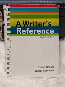 A Writers Reference 7th Edition College Handbook Academic Writing Diana Hacker - Picture 1 of 6