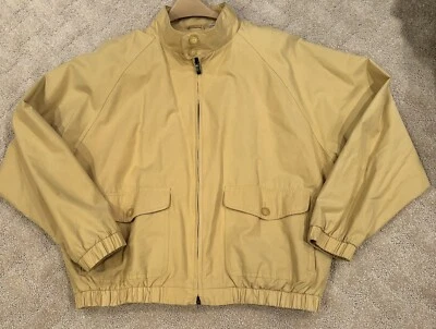 Perry Ellis Men’s Lined Long Sleeve Yellow Full Zip w/Pockets Jacket Size XL - Image 1 of 4