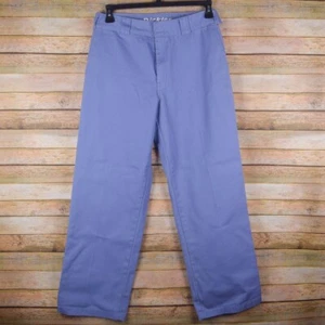 Dickies Girls Juniors 9/29 Blue Chino Worker Pants Straight Leg Skater - Picture 1 of 8