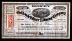 1863  Santa Rosa Ca - MONEY Gold & Silver Mining - EX EX RARE Stock Certificate