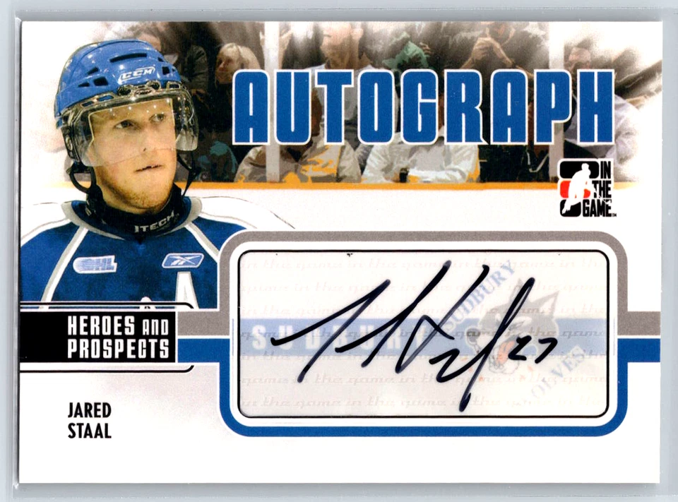 2009-10 ITG Heroes and Prospects Jared Staal Auto A-JS - Image 1 of 2