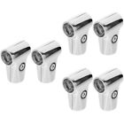  6 Pcs Stainless Steel Connectors Drying Clothes Rack Round Tube