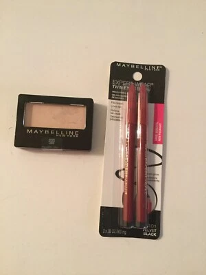 Maybelline Doble Ojo Ceja Terciopelo Negro 101 Sombra de Ojos 20S Lino Experto Uso Set Foto 1 de 4