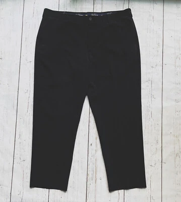 Jack Nicklaus Mens Black Flat Front Lightweight Straight Leg Golf Pants Sz 40x30 - Imagem 1 de 4