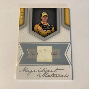 2013 Fanfare Magnificent Materials Single Swatch Silver /199 Jeff Burton #MM-JB