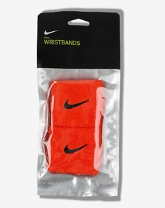 Nike Swoosh Doble Pulsera Correr Naranja Sudor Tenis Pulsera PAC277-804 - Imagen 1 de 3