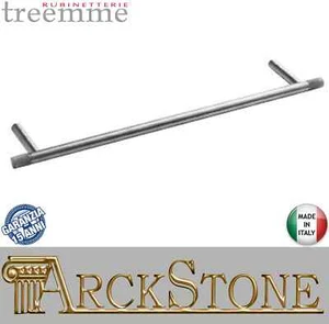 Rubinetterie Treemme 22MM Portasalviette 40 CM Materiale Acciaio Spazzolato 3M - Picture 1 of 3