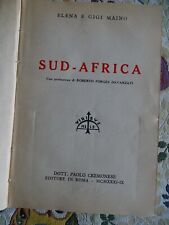 VIAGGI-ELENA E GIGI MAINO-SUD AFRICA-PREF. R. FORGES DAVANZATI-CREMONESE 1931