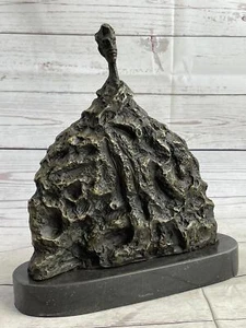 Estatua de busto de bronce espeluznante surrealista aterrador cabeza incorpórea mármol artístico abstracto - Imagen 1 de 9