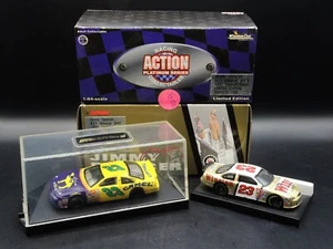 (2) 1:64 CARS ACTION RACING '97 FORD T-BIRD ' & 99 JIMMY SPENCER WINSTON & CAMEL - Bild 1 von 10