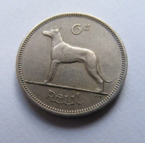 1962 Irish Sixpence Coin Old Ireland 6d High Grade With Traces Of Luster - Picture 1 of 4