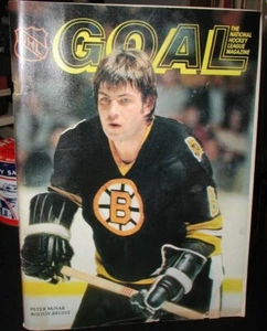 1981-82 Goal NHL Magazine~Washington Capitals w/Peter McNab Boston Bruins Cover - Picture 1 of 5