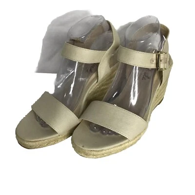 Lifestride Women’s  Velocity 2.0 Beige Buckle Strap Wedge Heels Sandals 8M - Image 1 of 4