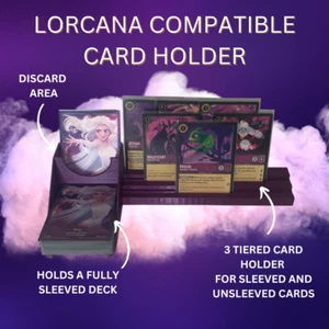3D-gedrucktes Kartenetui mit Ziehen und Ablegen - kompatibel mit Lorcana - Bild 1 von 53