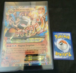 Tarjetas coleccionables JUMBO Holo Foil Mega M Camerupt EX XY198 Pokémon ¡ENVIADAS EN CAJA! - Imagen 1 de 2