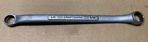 Vintage Craftsman 1/2" x 9/16" 12 Point Offset Box Wrench =V= Series. USA - Picture 1 of 3
