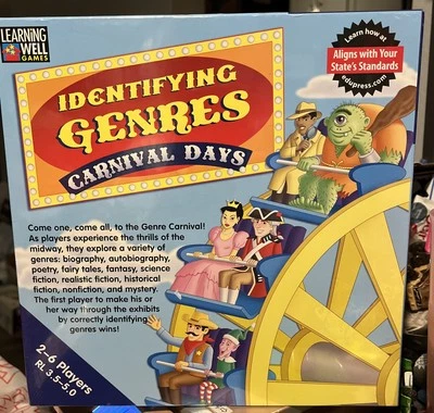 Learning Well Games Identifying Genres Carnival Days--New-Sealed - Image 1 of 2