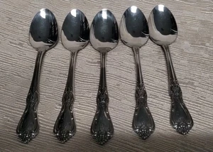 Oneida HH Kennett Quadratisch Edelstahl Distinction Deluxe 6 Zoll, Menge 5 Teelöffel - Bild 1 von 7