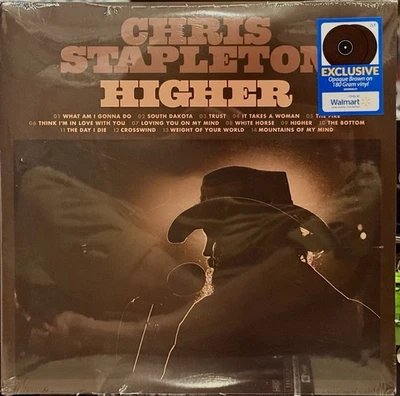 CHRIS STAPLETON - HIGHER 2LP LIMITED ED OPAQUE BROWN 180G VINYL Mint w/SLEEVE