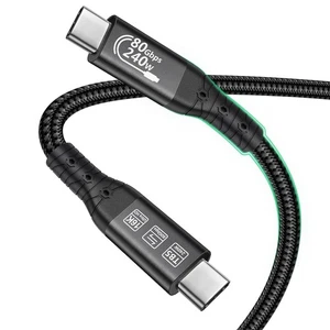 Thunderbolt 5 Cavo 3.3ft USB 4 Alta Velocità USB-C 120Gbps Larghezza di Banda 240W PD3.1 - Foto 1 di 6