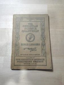 Christian Science Quarterly October Thru December 1919  - Picture 1 of 12