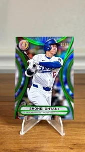 Topps Tribute 46 Shohei Ohtani 2025 refractor verde #/99 - Imagen 1 de 3