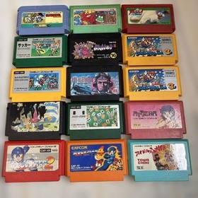 Twinbee & Idol Hakkenden Famicom Game Lot, Used, Untested, No Singles
