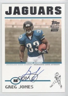 2004 Topps Signature Edition /1499 Greg Jones #81 Rookie Auto RC - Image 1 of 2